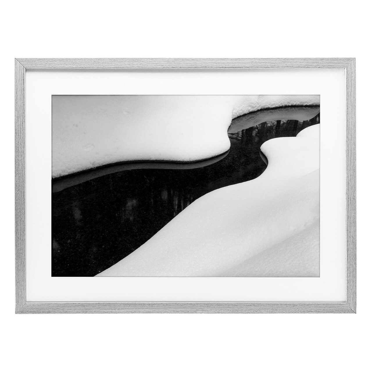 Stupell Industries Yin & Yang Stream Framed Print Under Glass, design by James Rodewald